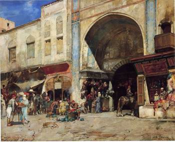 Arab or Arabic people and life. Orientalism oil paintings 419